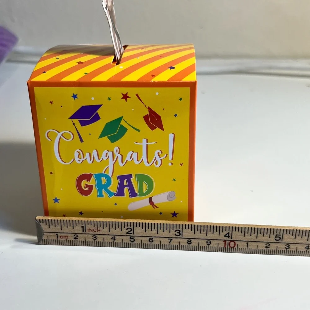 48pc Graduation Favor Boxes Multicolor Animal Class of 2025 Treat Bags